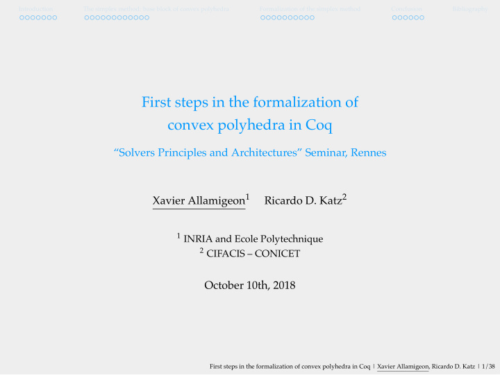 first steps in the formalization of convex polyhedra in