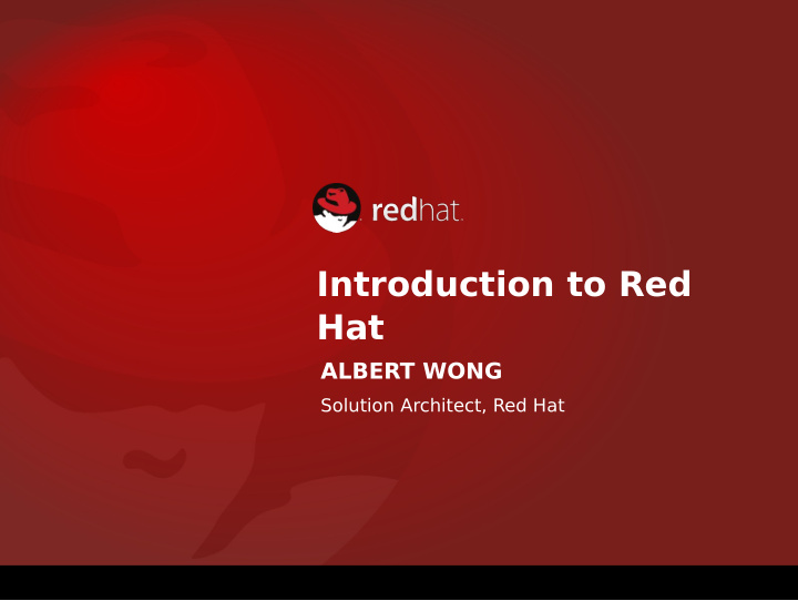 introduction to red hat