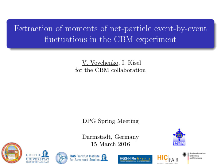 extraction of moments of net particle event by event