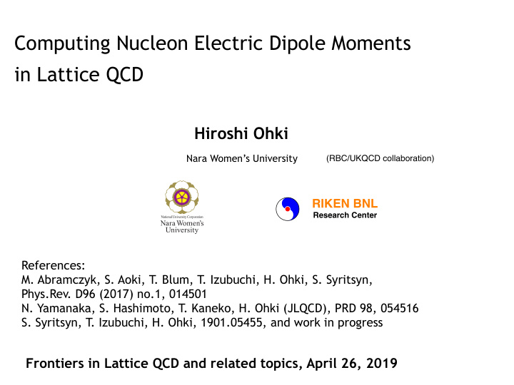 computing nucleon electric dipole moments in lattice qcd