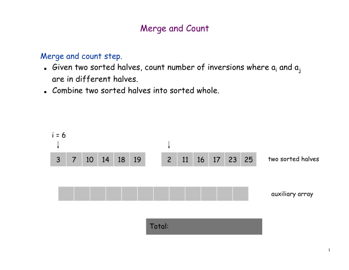 merge and count