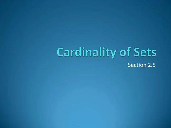 section 2 5