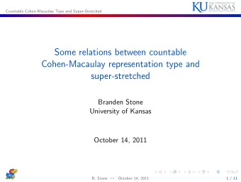 Some relations between countable  Cohen-Macaulay representation type and  super-stretched  Branden