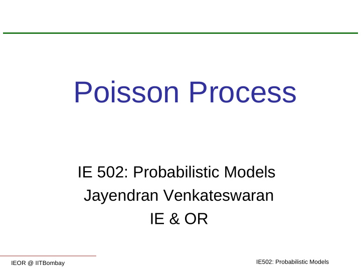 poisson process