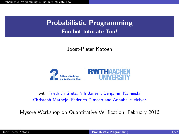 probabilistic programming