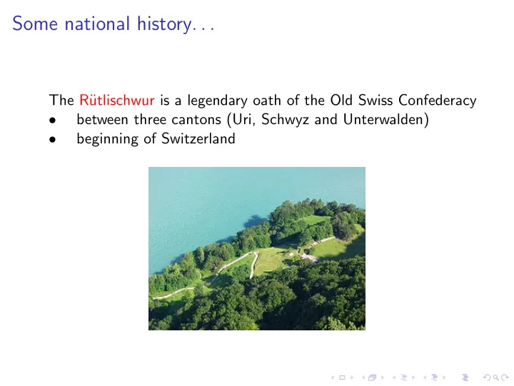 some national history