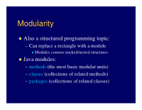 modularity modularity