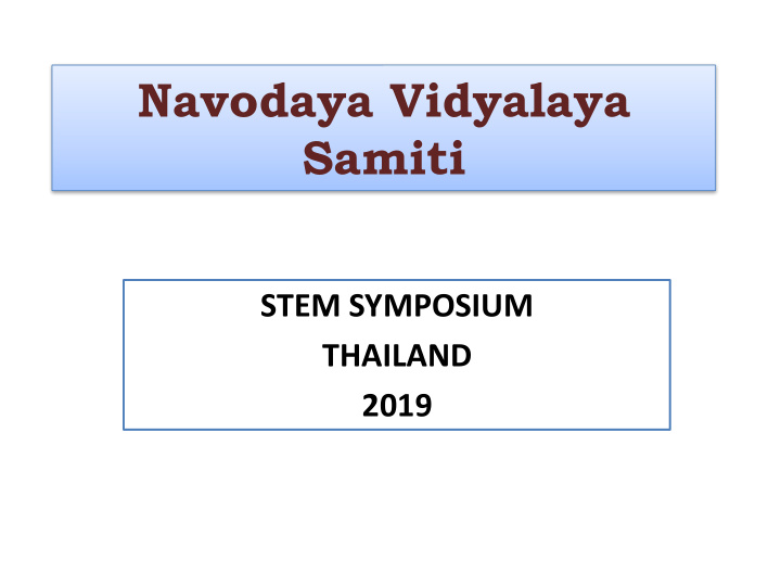 navodaya vidyalaya samiti