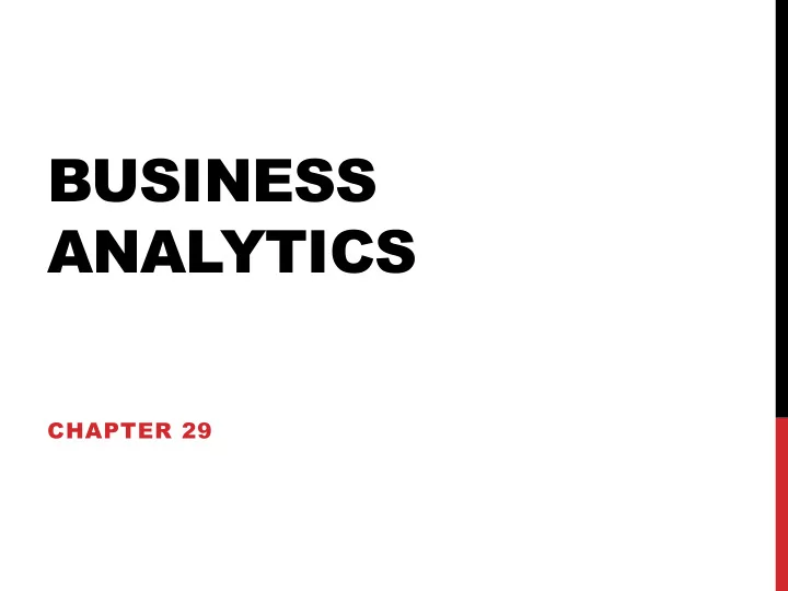 business analytics