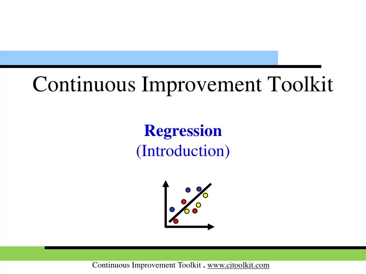 continuous improvement toolkit