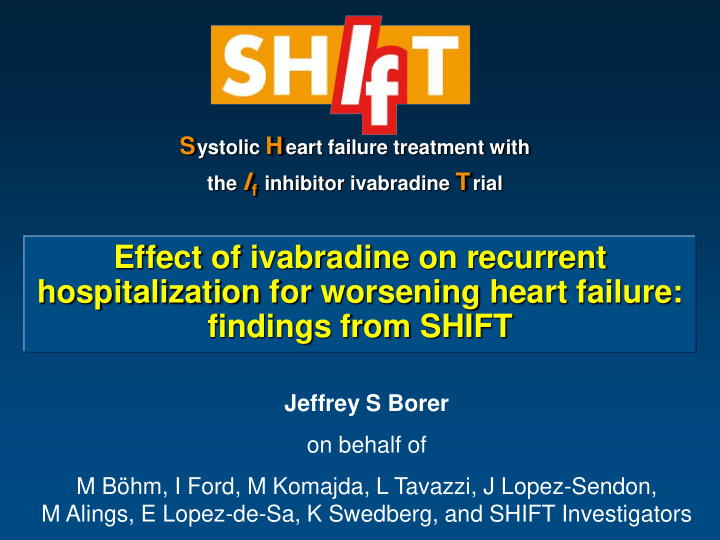 effect of ivabradine on recurrent hospitalization for