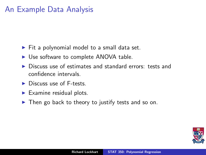 an example data analysis