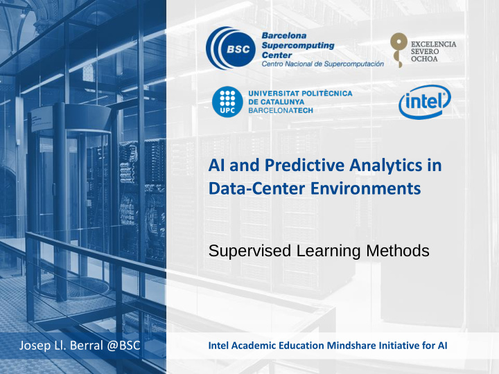 ai and predictive analytics in data center environments