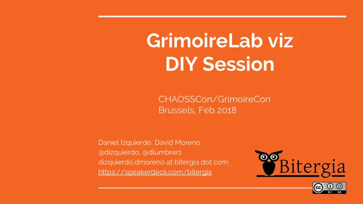 grimoirelab viz diy session