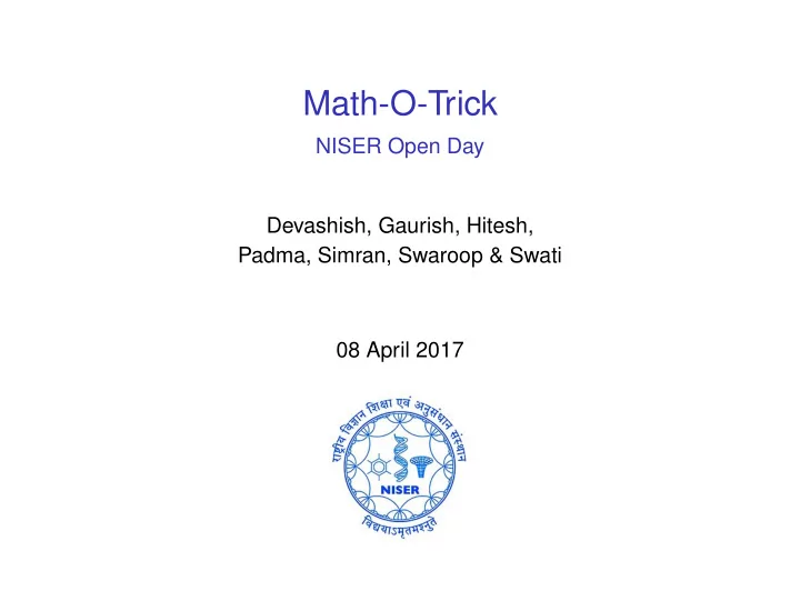 math o trick