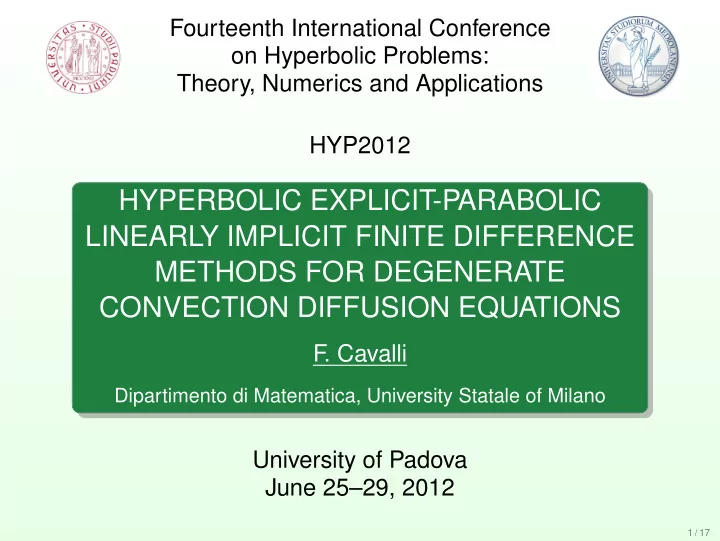 hyperbolic explicit parabolic linearly implicit finite