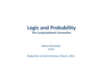 Inference    Probabilis7c  Graphical  Models:   Marginal  and  condi,onal