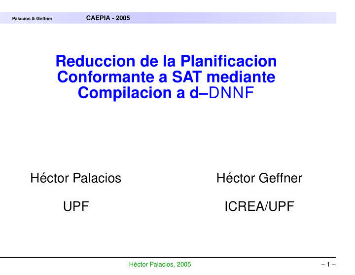 reduccion de la planificacion conformante a sat mediante