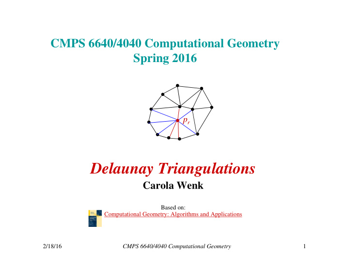 delaunay triangulations