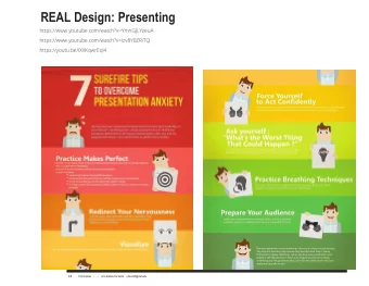 REAL Design: Presenting  https://www.youtube.com/watch?v=YmnGJLYzeuA