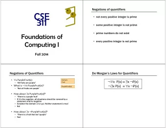 CSE  not every positive integer is prime  311  some positive integer is not prime  prime