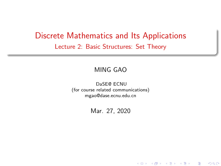 discrete mathematics and its applications