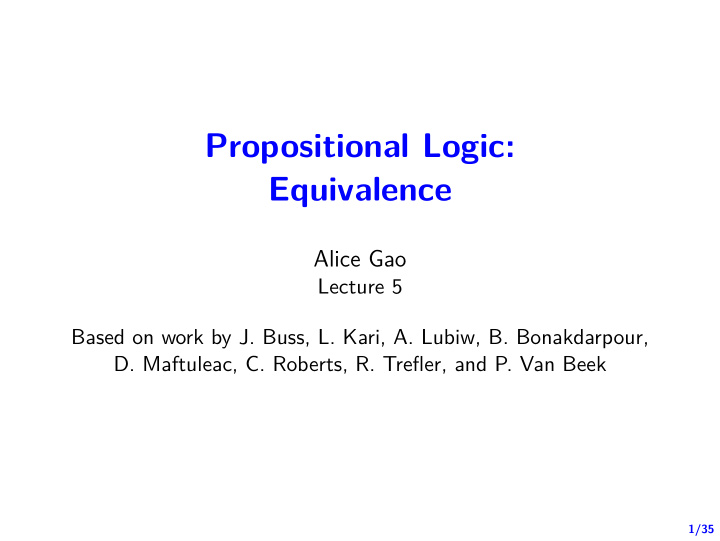 propositional logic equivalence