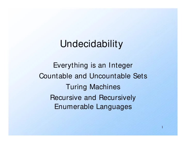 undecidability