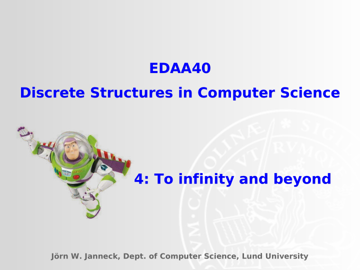 edaa40 edaa40 discrete structures in computer science