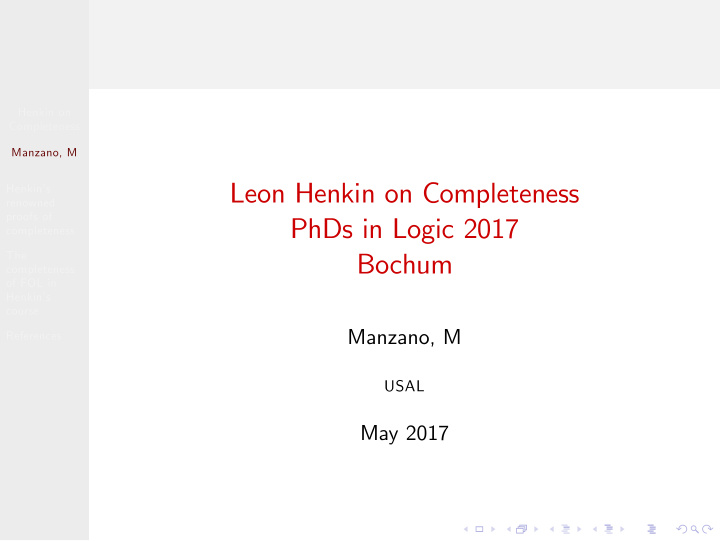 leon henkin on completeness