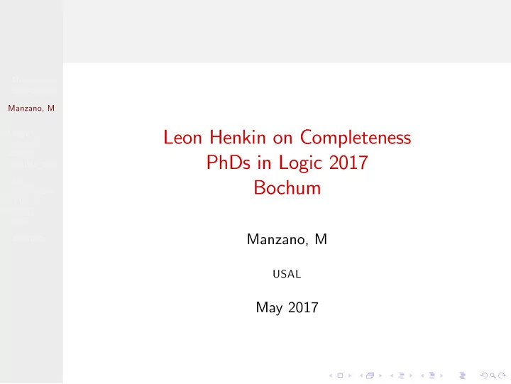 leon henkin on completeness