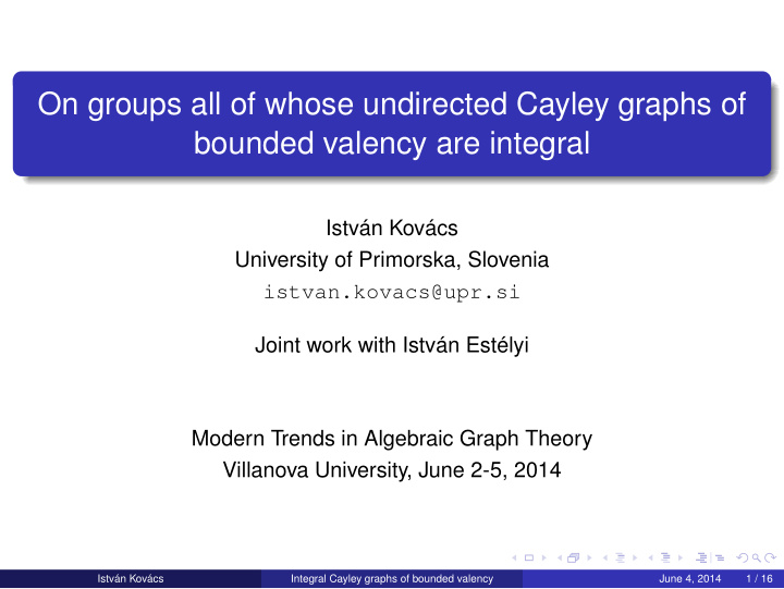on groups all of whose undirected cayley graphs of