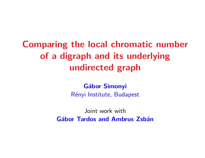 comparing the local chromatic number of a digraph and its