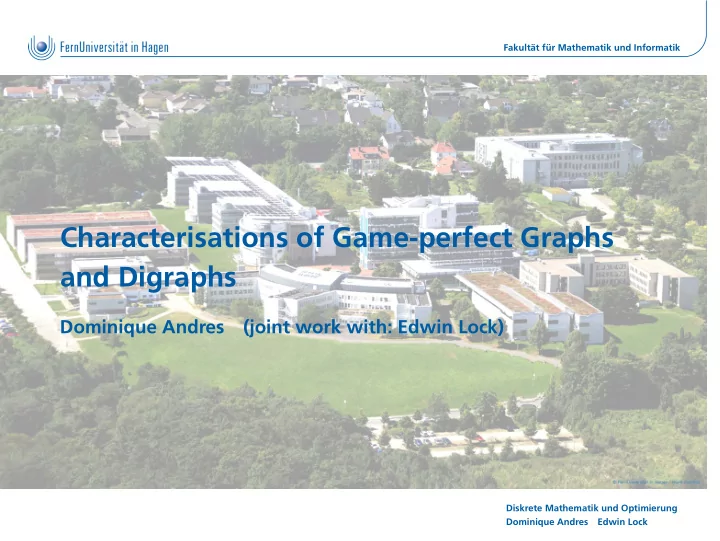 characterisations of game perfect graphs and digraphs