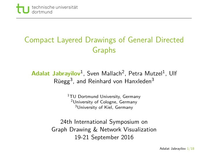 compact layered drawings of general directed graphs