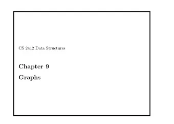 Chapter 9  Graphs  Some concepts  A graph consists of a set of vertices and a set of lines