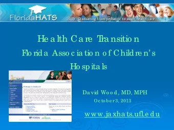 F  irst the  g o o d ne ws  90% o f Se rio usly I  ll Childre n  b e c o me  a dults  T  he  ba