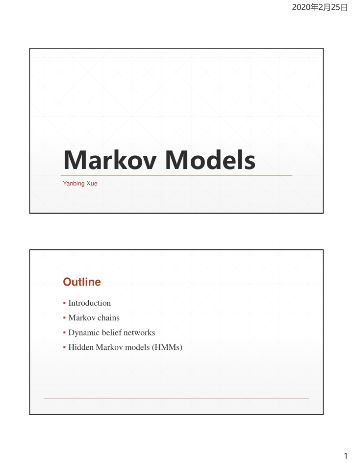 markov models