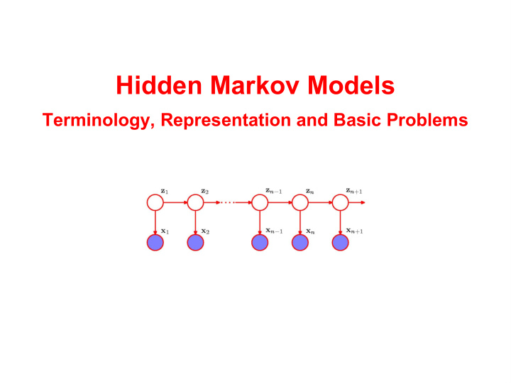 hidden markov models