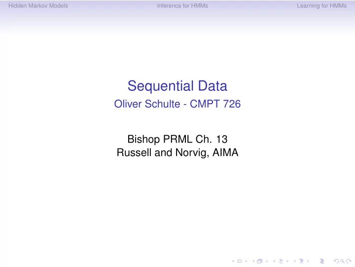 sequential data