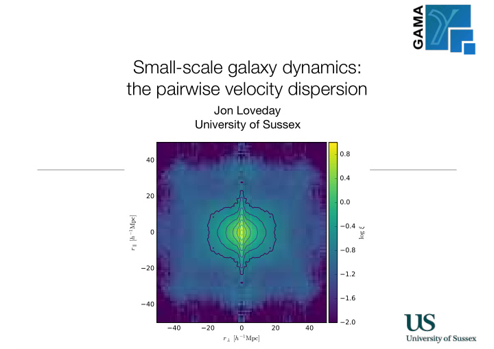 small scale galaxy dynamics the pairwise velocity