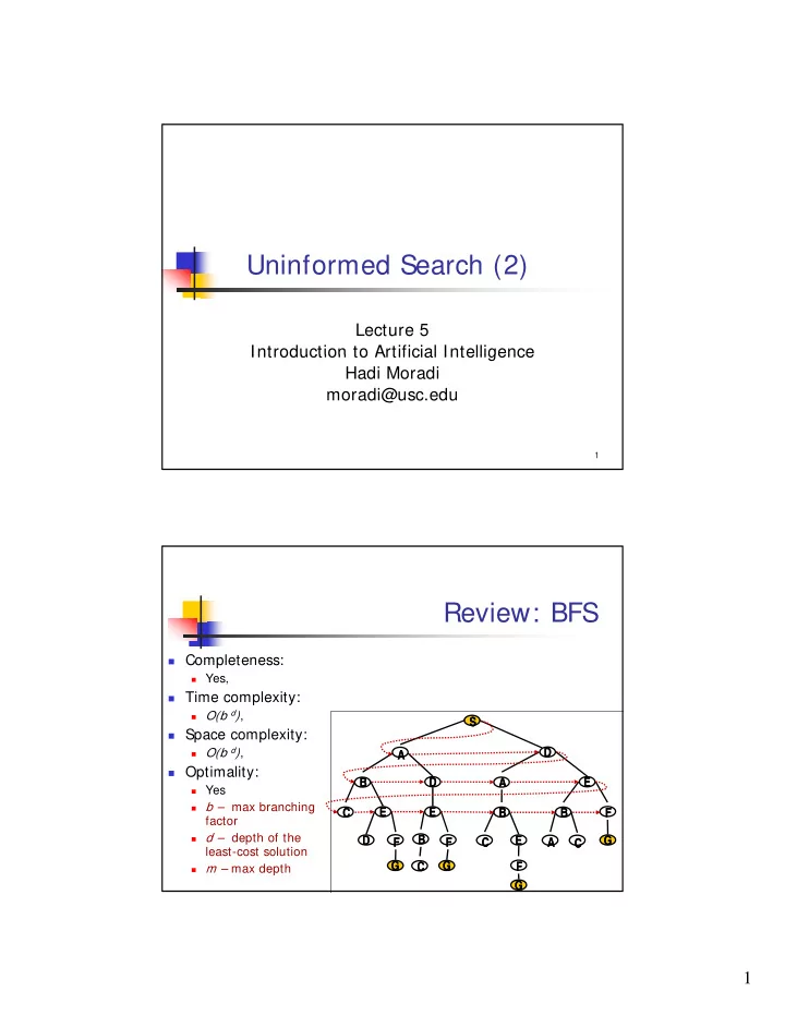 uninformed search 2