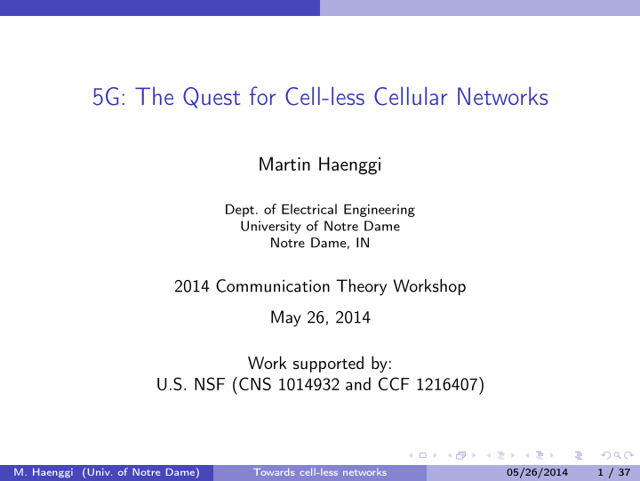 5g the quest for cell less cellular networks