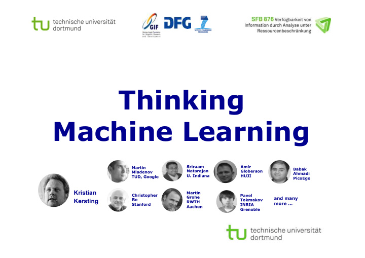 thinking machine learning