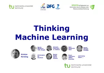 Thinking  Machine Learning  Sriraam  Amir  Martin  Babak  Natarajan  Globerson  Mladenov  Ahmadi