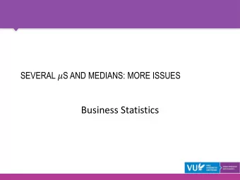 Business Statistics  CONTENTS  Post-hoc analysis  ANOVA for 2 groups  The equal variances