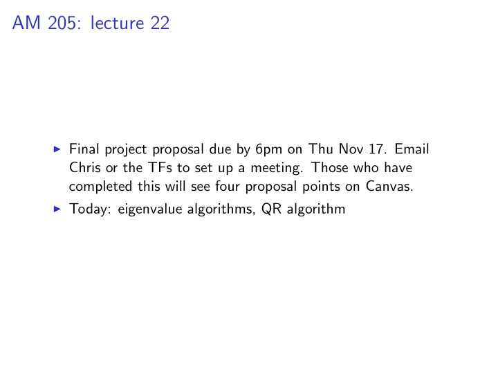 am 205 lecture 22