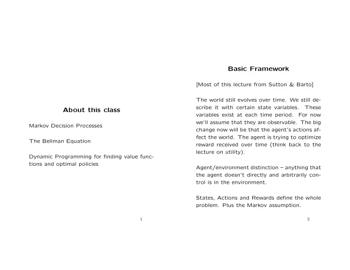 basic framework