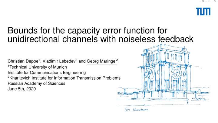 bounds for the capacity error function for unidirectional