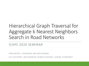 Hierarchical Graph Traversal for  Aggregate k Nearest Neighbors  Search in Road Networks  ICAPS